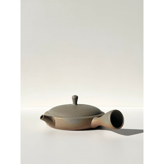 Flat Clay Tea Pot - Hiragata Kyusu