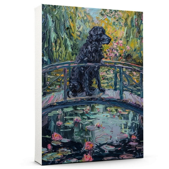 Flat Coated Retriever Art Print Poster, Dog Canvas, Flat Coated Retriever Wall Art Decor, Dog Art Home Decor Artwork For Bedroom Living Room Bathroom Decor