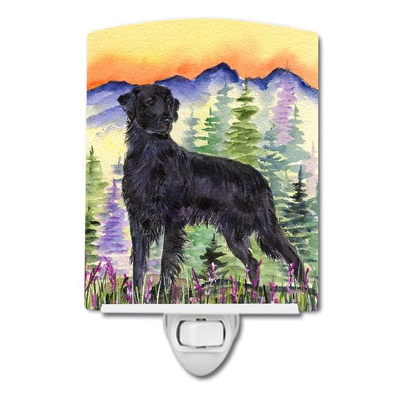 Flat Coated Retriever Ceramic Night Light