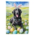 thumbnail image 1 of Flat-Coated Retriever Easter Egg Hunt Garden Flag 11.25 in x 15.5 in, 1 of 5