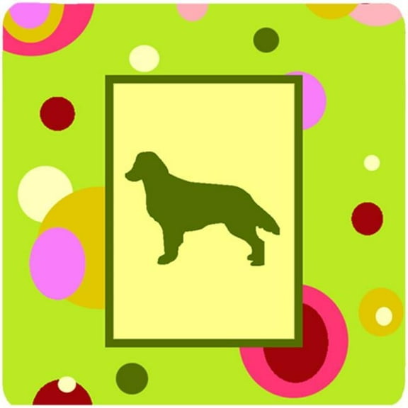 Flat Coated Retriever Foam Coasters - Set 4