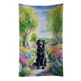 thumbnail image 1 of Flat-Coated Retriever Spring Path Kitchen Towel, 1 of 5