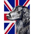 thumbnail image 1 of Flat Coated Retriever With English Union Jack British Flag Flag Garden Size, 1 of 1