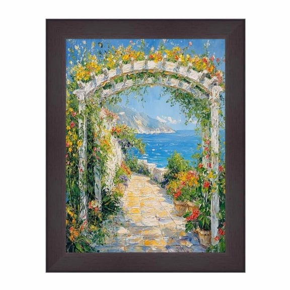 Flat Coffee Bean Wood Grain Picture Frame 30x40 frame