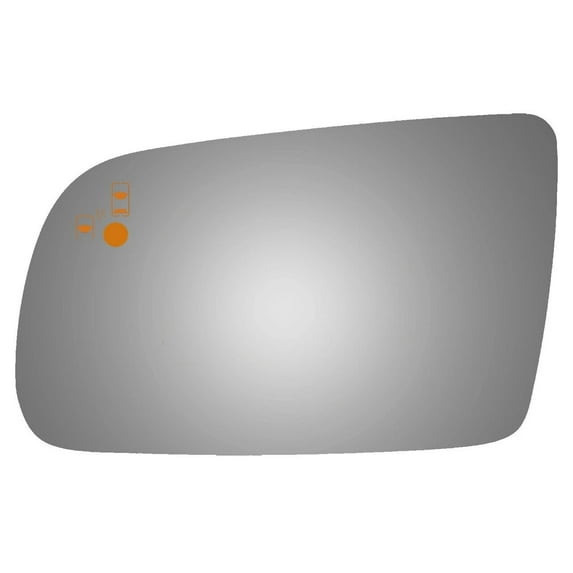 Burco 4445BC Flat Driver Side Manual Replacement Mirror Glass for 2010-2019 Lincoln MKT W/O Baking Plate