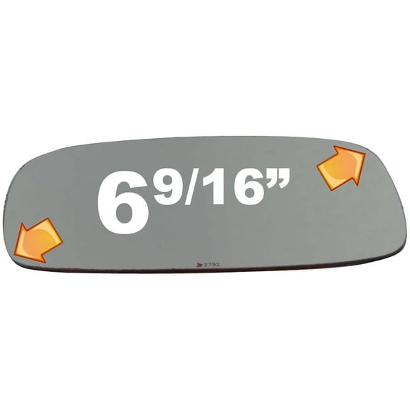 Flat Driver Side Power Replacement Mirror Glass For 2000-2001 Lexus ES300 W/O Baking Plate