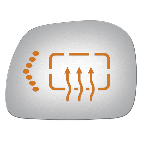 Flat Driver Side Power Replacement Mirror Glass for 01-05 Ford Excursion W/O Baking Plate