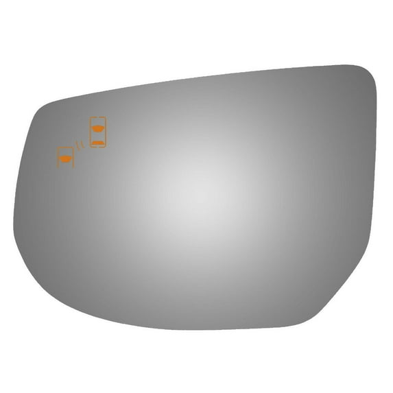 Flat Driver Side Power Replacement Mirror Glass for 13-17 Cadillac XTS W/O Baking Plate