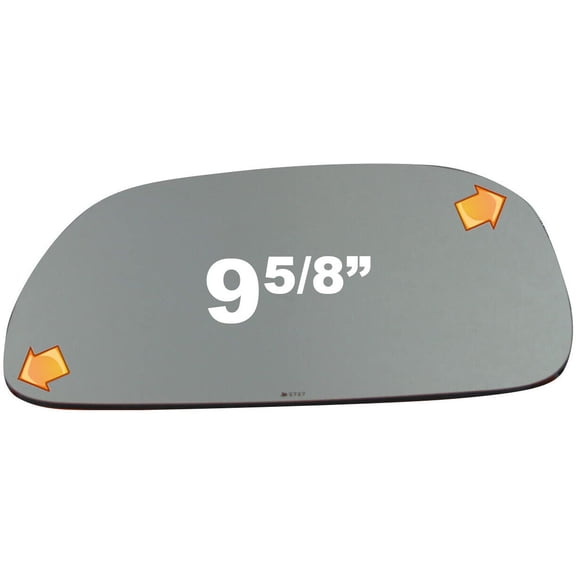 Flat Driver Side Power Replacement Mirror Glass for 2000-05 Ford Excursion W/O Baking Plate
