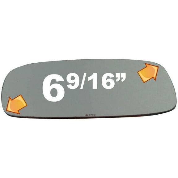 Flat Driver Side Power Replacement Mirror Glass for 2000-2001 Lexus ES300 W/O Baking Plate