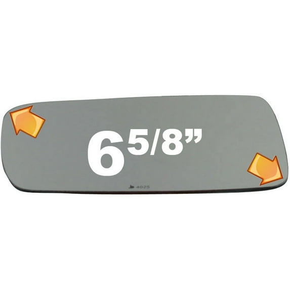 Flat Driver Side Power Replacement Mirror Glass for 2002-2005 BMW 745i W/O Baking Plate