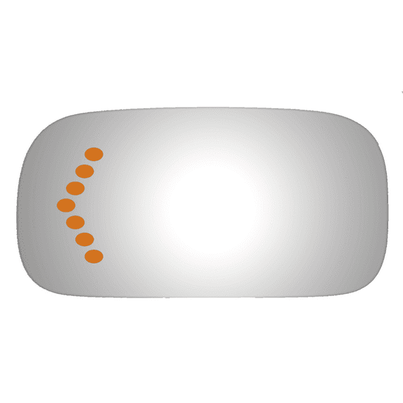 Flat Driver Side Power Replacement Mirror Glass for 2006-2008 Cadillac Dts W/O Baking Plate