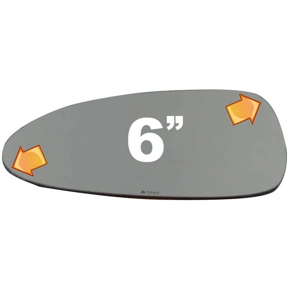 Flat Driver Side Replacement Mirror Glass for 1999-2005 Mazda Miata W/O Baking Plate