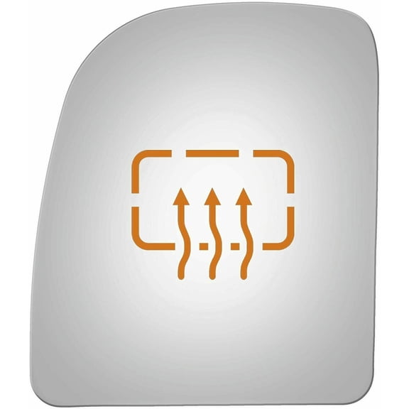 Flat Driver Side Replacement Mirror Glass for 2000-05 Ford Excursion W/O Baking Plate