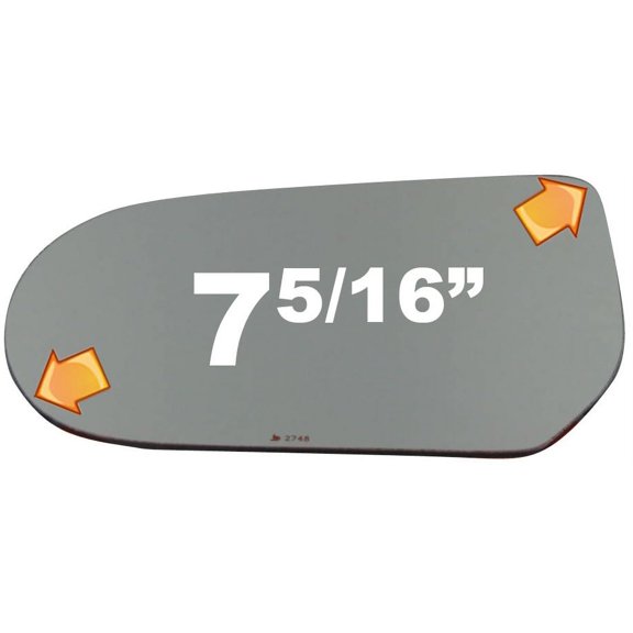 Flat Driver Side Replacement Mirror Glass for 2000-2006 Mazda MPV W/O Baking Plate
