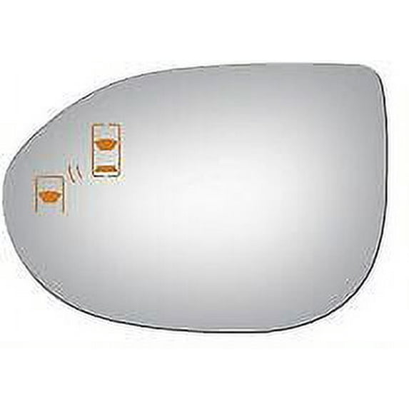 Flat Driver Side Replacement Mirror Glass for 2009-2013 Mazda 6 W/O Baking Plate