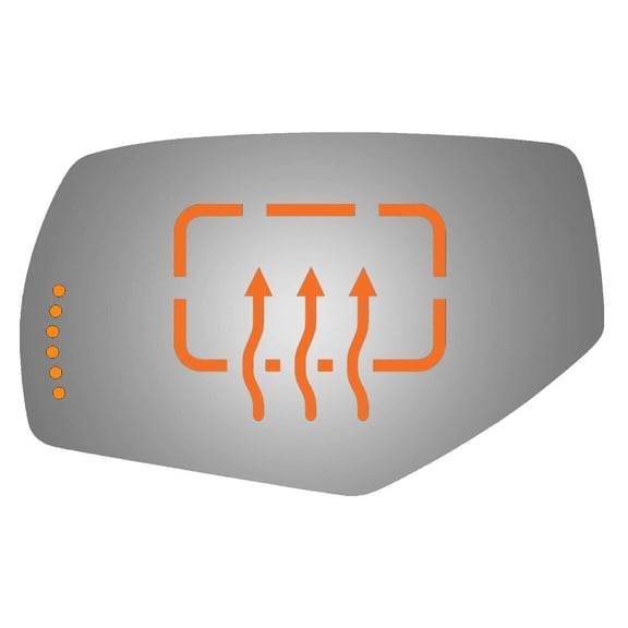 Flat Driver Side Replacement Mirror Glass for 2014-2018 Chevrolet Silverado 1500 W/O Baking Plate