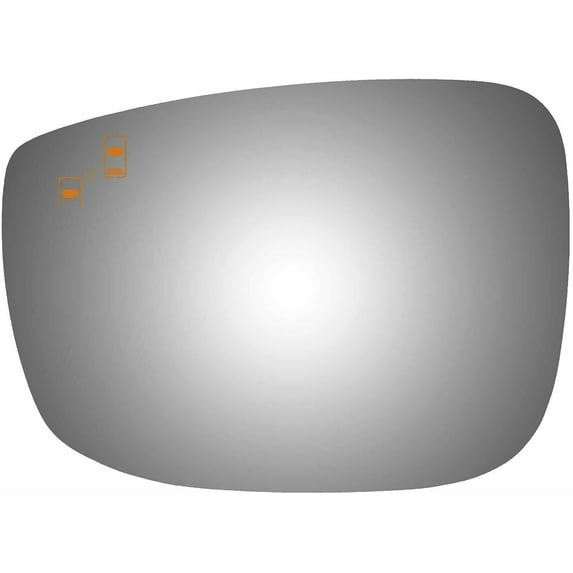 Flat Driver Side Replacement Mirror Glass for 2016-2019 Mazda CX-9 W/O Baking Plate