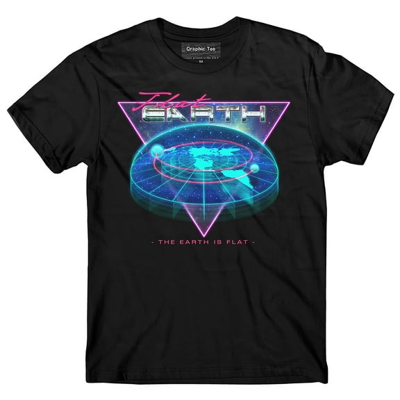 Flat Earth Hologram t-shirt, Earth is flat, Firmament, NASA lie, NASA Conspiracy