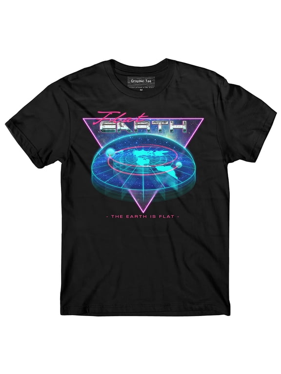 Flat Earth Hologram t-shirt, Earth is flat, Firmament, NASA lie, NASA Conspiracy