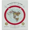 thumbnail image 1 of Flat Earth Map Alexander Gleason's New Standard Map Of The World 1892 Flat Earth Map Print Vintage Posters Antique Artwork For Walls Classroom Map Flat Earth Display Home Interior Decoration, 1 of 4