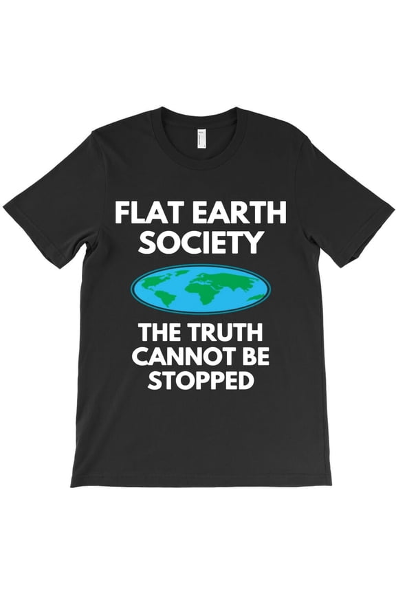 Flat Earth Merchandise Funny Conspiracy Theory Graphic H46726 Unisex T-Shirt, Up to 5XL Available