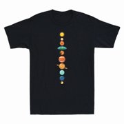 Flat Earth Society Shirt Planet Solar System Earth Is Flat Mens Cotton T-Shirt