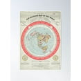 thumbnail image 1 of Flat Earth Society World Map Poster, 1 of 3