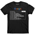 thumbnail image 1 of Flat Earth t-shirt, black, Google, Earth is flat, New World Order, Nasa lies, NWO, 1 of 3