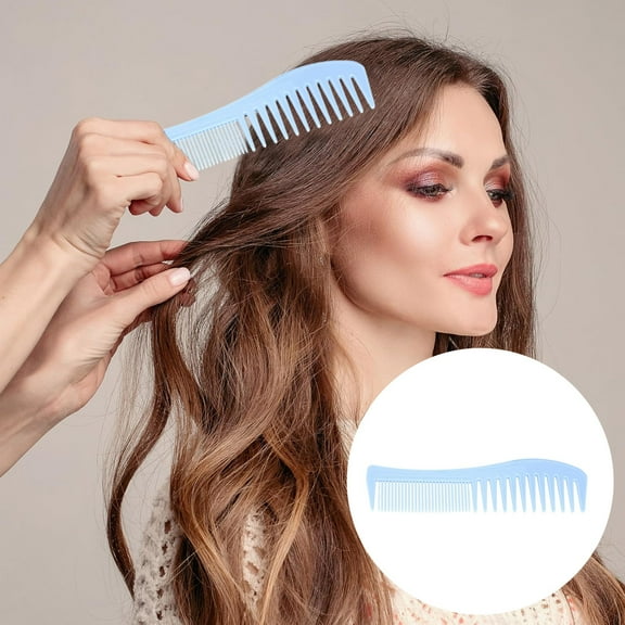 Flat Edge Arc Design Wide Tooth Detangler Comb for Smooth Hair Gliding Daily Care Durable Hairbrush Dry and Wet Use
