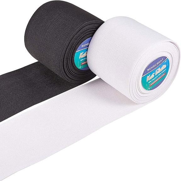 Flat Elastic Rubber Band Webbing Garment Sewing Accessories Mixed Color 70mm 10m/set DIY