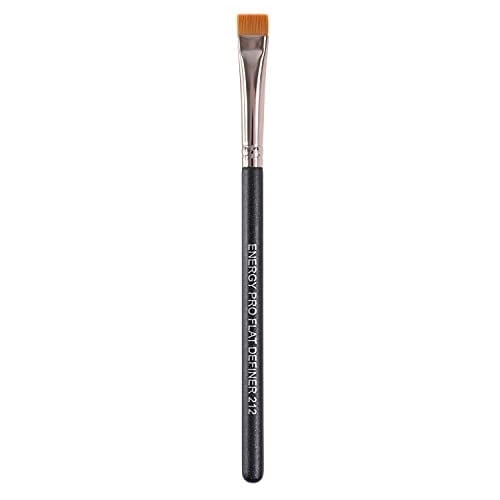 Energy Flat Eyeliner Eyebrow Concealer Brush Pro Flat Definer Firm Stiff Thin Synthetic Bristle Precision Lash Liner Brow Conceal for Defining Shaping Eyebrows with Gel Powder Cream Cake Makeup 212