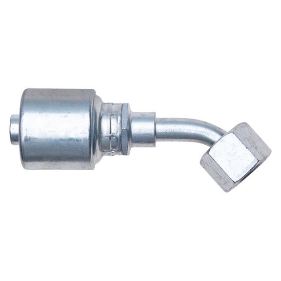 Flat-Face O-Ring Swivel 45 Bent Tube Coupling