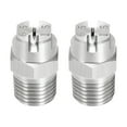thumbnail image 1 of Flat Fan Spray Tip - 1/4 BSPT Male Thread 304 Stainless Steel Nozzle - 65 Degree 2.4mm Orifice Diameter - 2 Pcs, 1 of 4