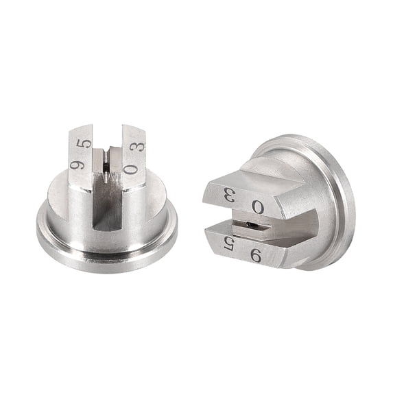 Flat Fan Spray Tips, 95 Degree Stainless Steel Nozzle, 2 Pcs (1.1mm Orifice Diameter)