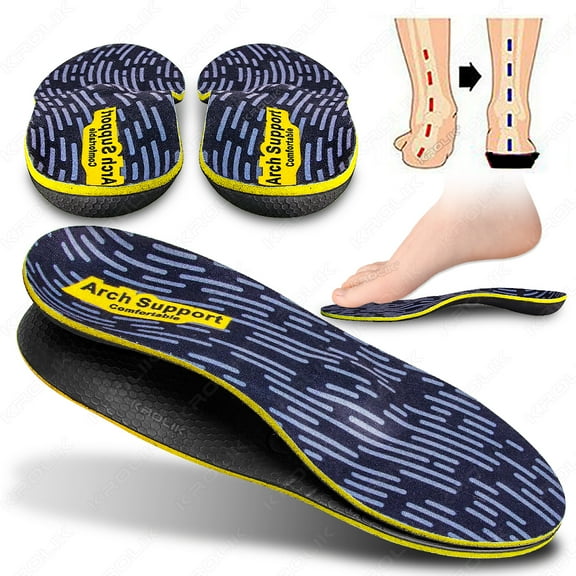 Flat Feet High Arch Support Plantar Fasciitis Orthopedic Sport Insole Men Women Sneaker Orthotic Insoles Plantillas Insert Sole