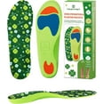 thumbnail image 1 of Flat Feet Insoles for Overpronation,Plantar Fasciitis,Medium Arch Supports Inserts for Shin Splints,Achilles Tendonitis,Thin Orthotic Shoe Insoles for Men Women, 1 of 6