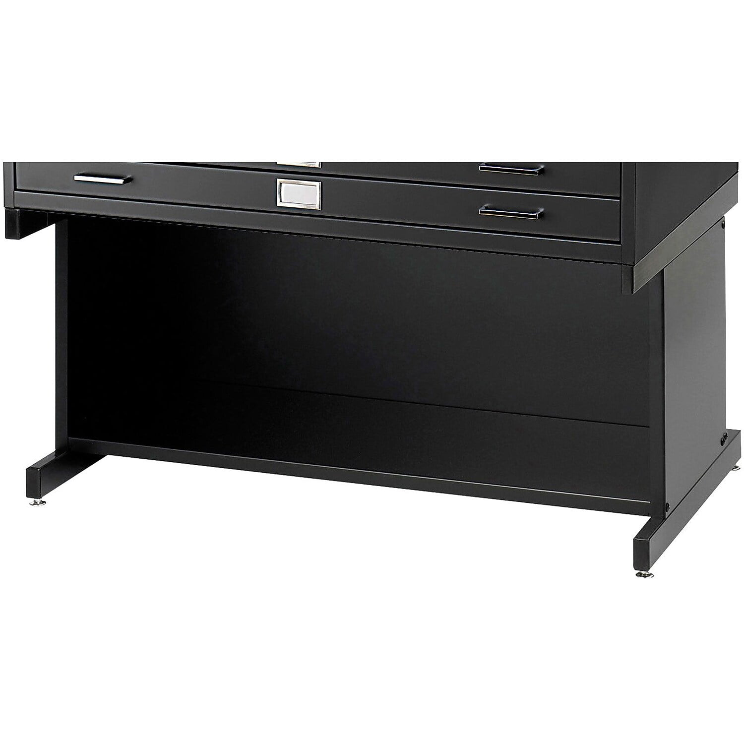 Flat File High Base for 4994, SteelFinishBlack