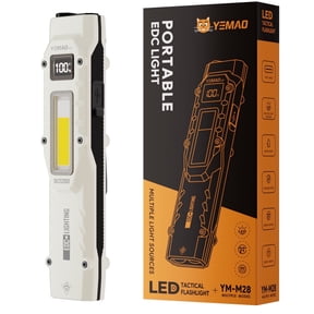 Rechargeable EDC Flashlight with Clip, Mini LED Pocket Flashlight with COB Work Light, 880 Lumens, 13 Modes, Dual Switch, Waterproof Small Flashlight for Outdoor, Camping and Emergency