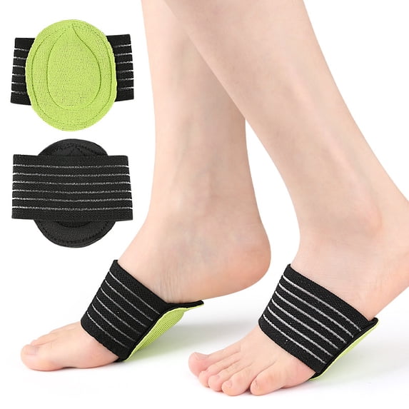 Flat Foot Arch Support Bandage, High Elasticity Foot Pad for Pain Relief,1/3Pair