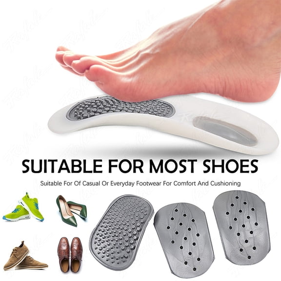 Flat Foot Correction Orthotics  Orthopedic Arch Support Insoles for Cubitus Varus, Plantar Fasciitis & Foot Pain Relief