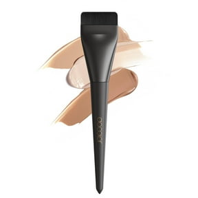 Flat Foundation Brush for Liquid Makeup, Docolor Ultra Thin Liquid Foundation Brush Makeup Face Brush for Blending, Cream, Makeup Tool - Black