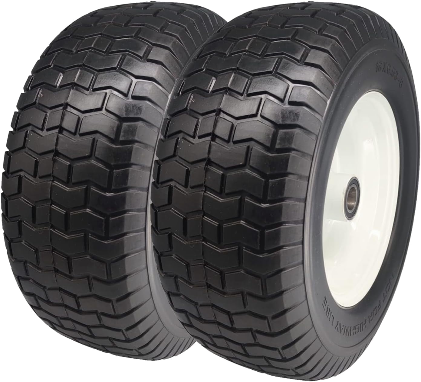 flat-free-16x6-50-8-tire-with-3-4-5-8-axle-3-u201d-center-hub-16x6