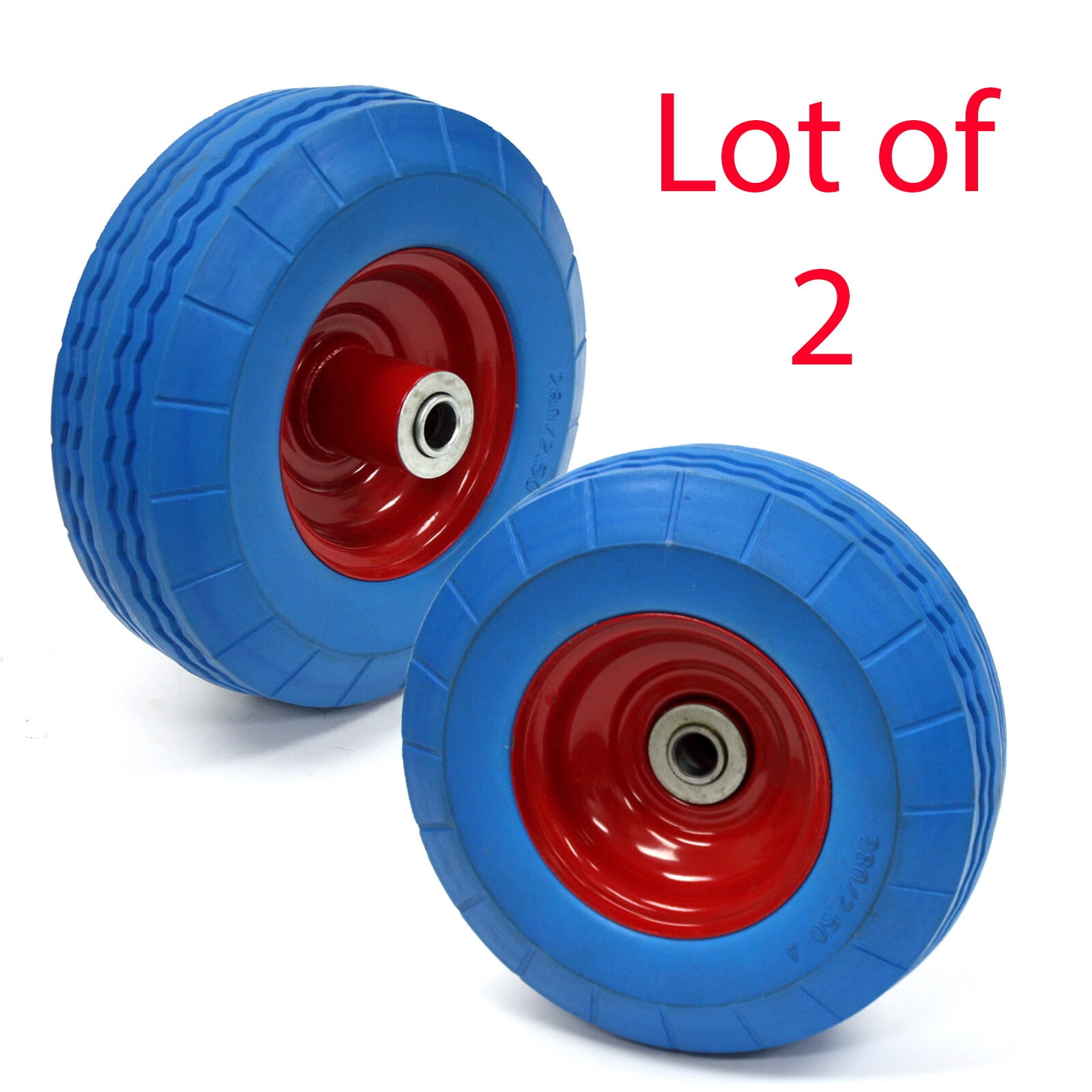 Flat Free Hand Truck Dolly Wheels 8-1/2 Inch Tire With 5/8 Inch ...