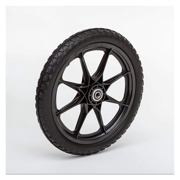 Flat Free Plastic Spoke Wheel | Wheel for Garden Cart, Utility Cart, Pony Wagon | 11-24" Diameter | 5/8-3/4 Axle Bearing