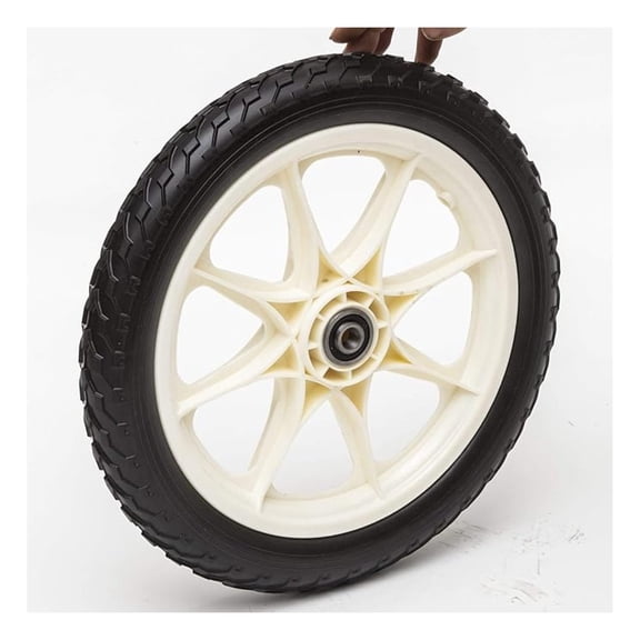 Flat Free Plastic Spoke Wheel | Wheel for Lawnmower, Garden Cart, Pony Wagon | 11-24" Diameter | 1/2"-3/4" Axle Bearing