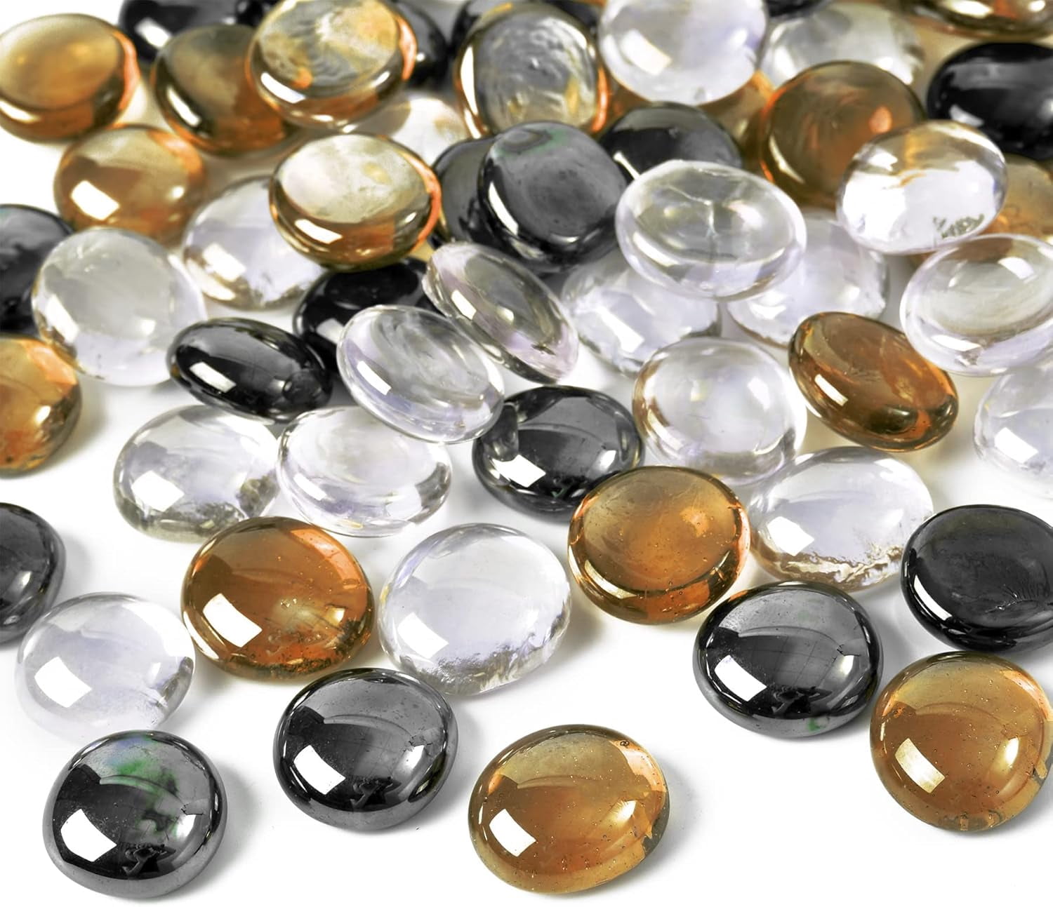 Flat Glass Marbles 1LB Mixed Color for Vase Fillers Mixed Colour Stone ...