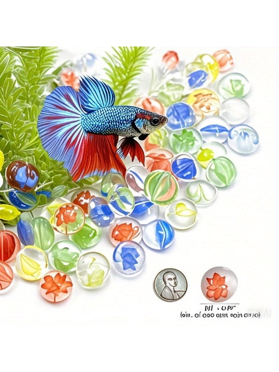 Flat Glass Marbles 4 LB Glass Beads Vase Filler Clear Glass Pebbles for Vases Crafts Home Decor Centerpieces Plants Aquarium Decorations