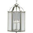 thumbnail image 1 of Flat Glass Three-Light Foyer Pendant, 1 of 4