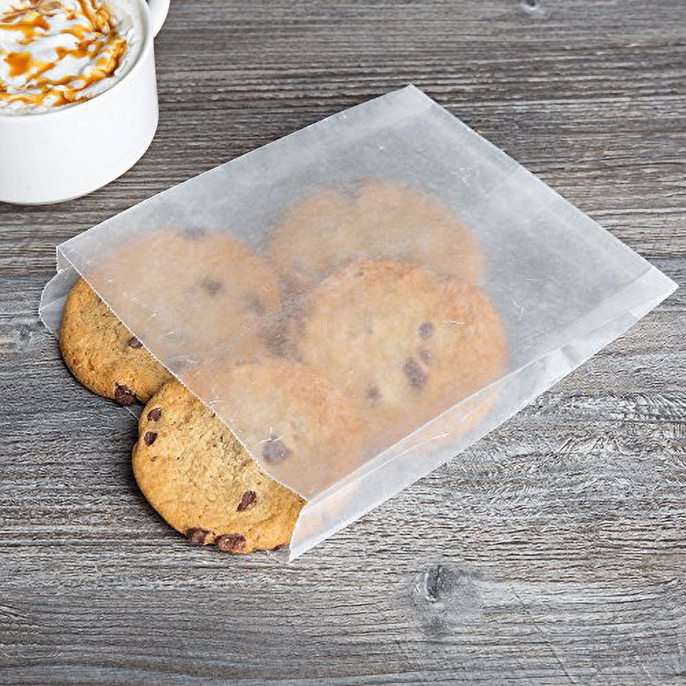 Flat Glassine Wax Paper Sandwich Bags 6 x 7 x 3/4. Waxed Paper Bags (400 Pack)